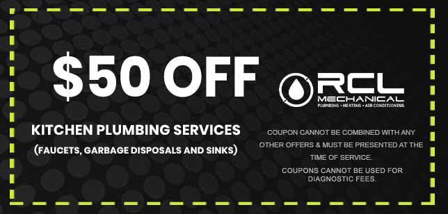 Discount on kitchen plumbing services