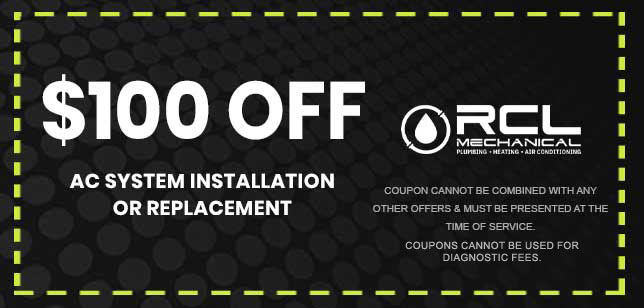 Discount on AC system installation or replacement